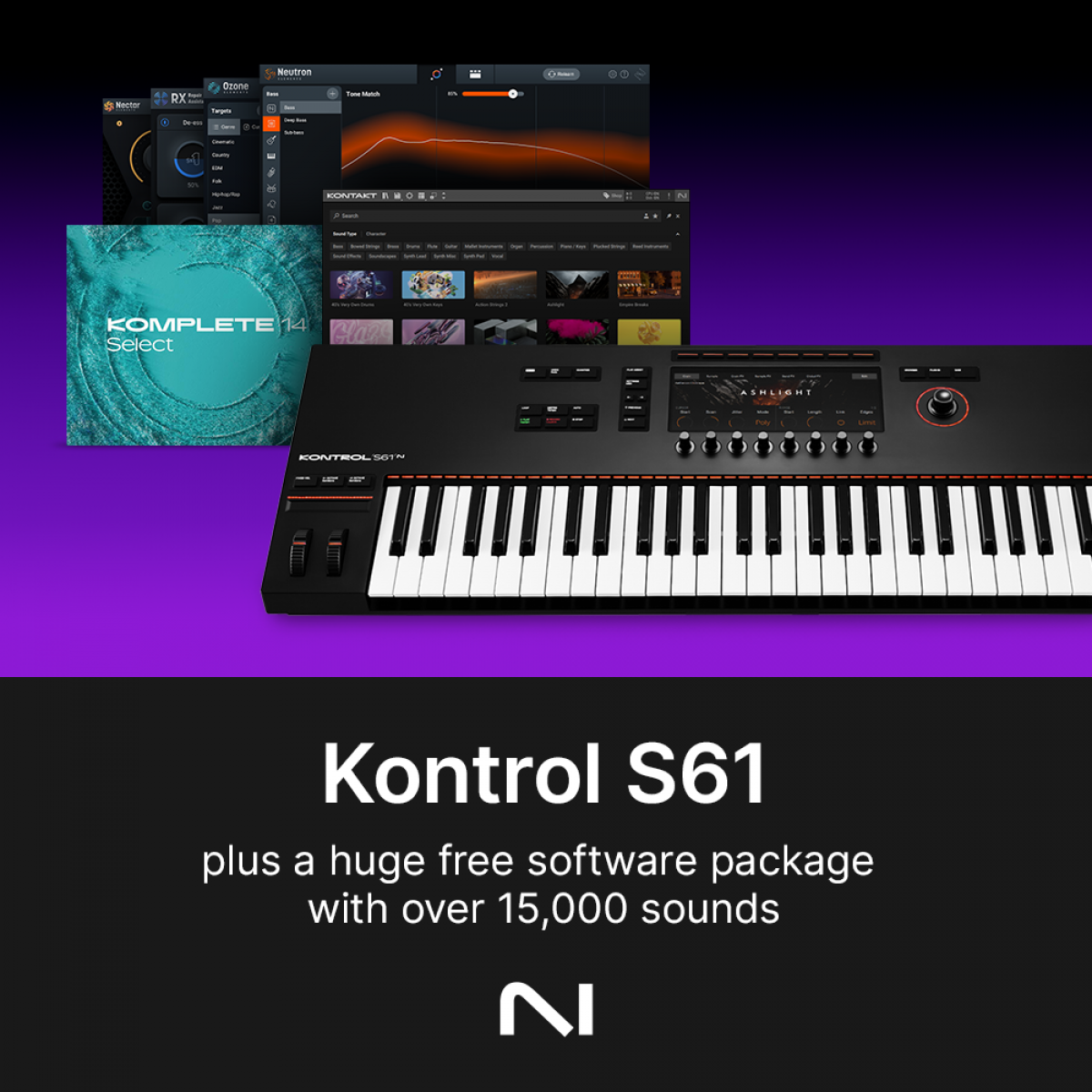 DTM・DAW Native Instruments KONTROL S61 MK3 Kontrol S61 Mk3 Keyboard Controller – DJ TechTools